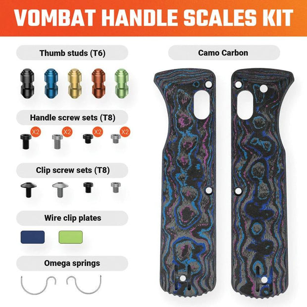 Vosteed Vombat Handle Gulf Fat CF W0101 by Vosteed