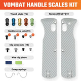 Vosteed Vombat Handle Scales Gray G10 W0104 by Vosteed