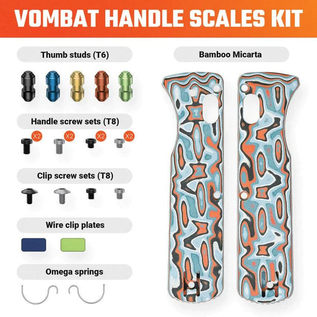 Vosteed Vombat Handle Scales Canyon W0109 by Vosteed