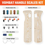 Vosteed Vombat Handle Scales Bamboo W0110 by Vosteed