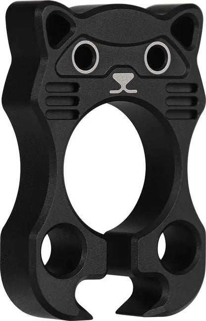 Vosteed Drunk Raccoon Opener - Black PVD Coated Titanium Body With Lanyard Loop For EDC Enthusiasts by Vosteed