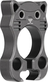 Vosteed Drunk Raccoon Gray Titanium Bottle Opener With Lanyard Loop - Durable Lightweight EDC Companion by Vosteed