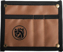 Vosteed Knife Pouch X0131 Three Pocket Nylon Folding Sheath Brown And Black For EDC Enthusiasts