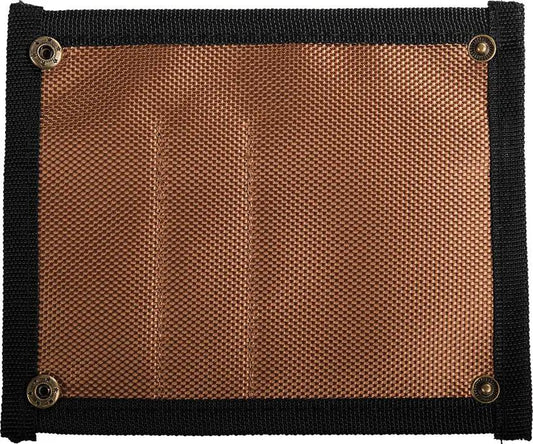 Vosteed Knife Pouch X0131 Three Pocket Nylon Folding Sheath Brown And Black For EDC Enthusiasts by Vosteed