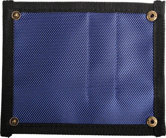 Vosteed Knife Pouch X0132 5 Inch Nylon Foldable Pouch Blue Black For EDC Enthusiasts - Durable 3 Pocket Organizer by Vosteed