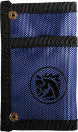 Vosteed Knife Pouch X0132 5 Inch Nylon Foldable Pouch Blue Black For EDC Enthusiasts - Durable 3 Pocket Organizer by Vosteed