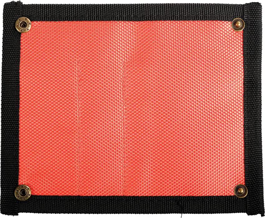 Vosteed Knife Pouch Orange X0133 - Three Pocket Nylon Organizer For EDC Enthusiasts, 5 Inch Foldable by Vosteed