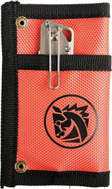 Vosteed Knife Pouch Orange X0133 - Three Pocket Nylon Organizer For EDC Enthusiasts, 5 Inch Foldable by Vosteed