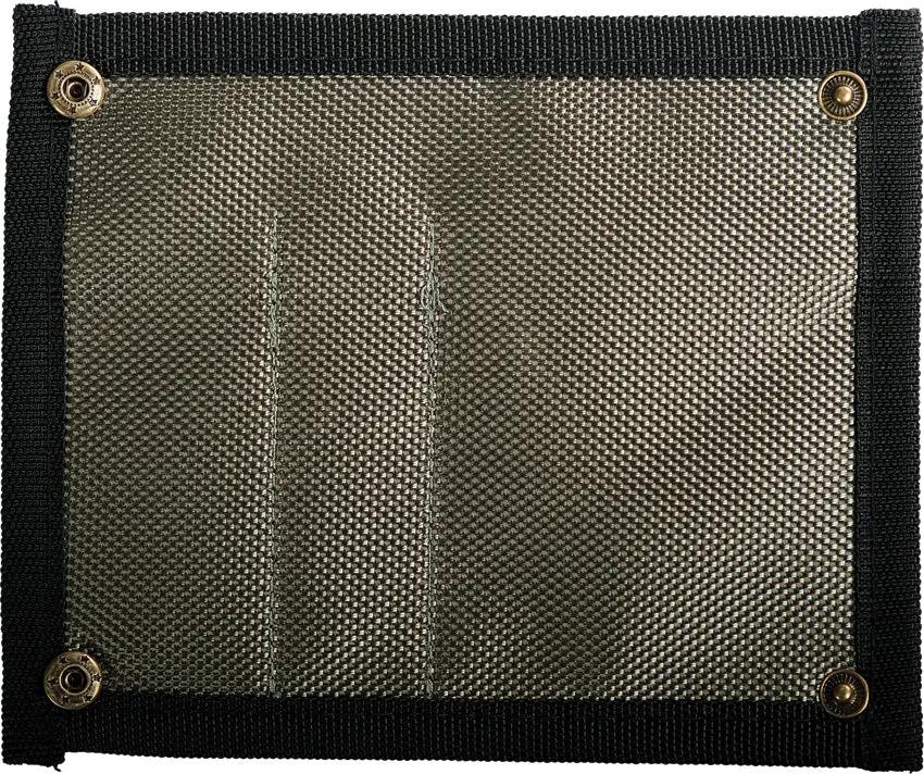 Vosteed Knife Pouch Three Pocket Nylon 5-Inch - Secure Metal Snap Closure For EDC Durable Hang Pack by Vosteed