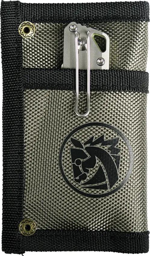 Vosteed Knife Pouch Three Pocket Nylon 5-Inch - Secure Metal Snap Closure For EDC Durable Hang Pack by Vosteed
