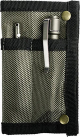 Vosteed Knife Pouch Three Pocket Nylon 5-Inch - Secure Metal Snap Closure For EDC Durable Hang Pack by Vosteed