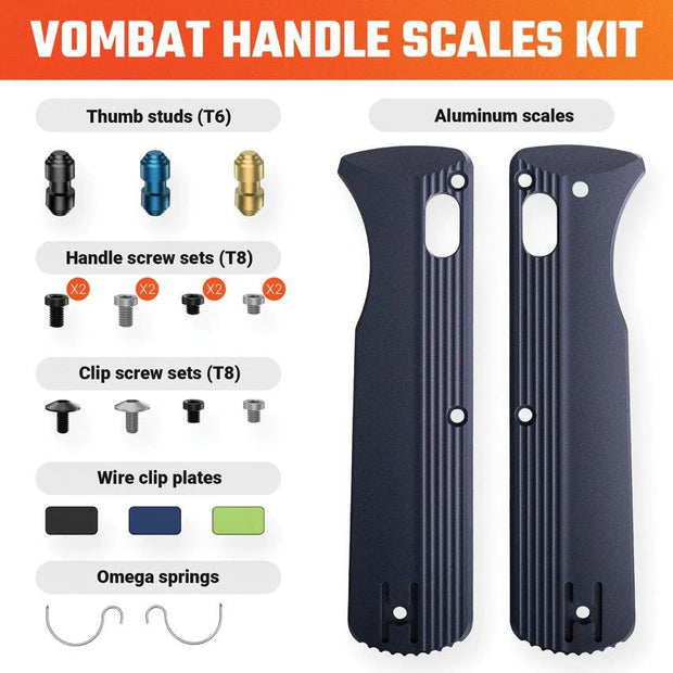 Vosteed Vombat Handle Scale Kit Slate X0136 by Vosteed