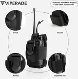 Viperade CHA1 Radio Pouch - Water Resistant MOLLE Compatible Nylon Storage For Most Radios by Viperade