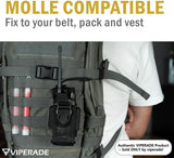 Viperade CHA1 Radio Pouch - Water Resistant MOLLE Compatible Nylon Storage For Most Radios by Viperade