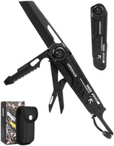 Viperade VAK4 Multi Function Knife VAK4 Black - 12-In-1 Utility Tool With Safety Locking Large Blade And Screwdriver by Viperade