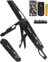 Viperade VAK4 Multi Function Knife VAK4 Black - 12-In-1 Utility Tool With Safety Locking Large Blade And Screwdriver by Viperade