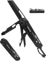 Viperade VAK4 Multi Function Knife VAK4 Black - 12-In-1 Utility Tool With Safety Locking Large Blade And Screwdriver by Viperade