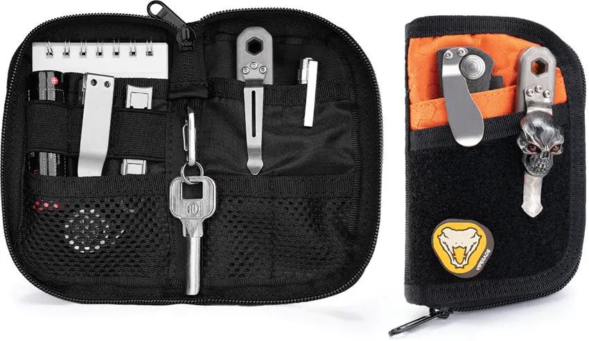 Viperade VE10 EDC Tool Pouch - Seven-Pocket 500D Oxford Gear Organizer With Mesh And Zippered Pocket by Viperade