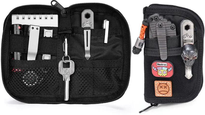 Viperade VE10 EDC Tool Pouch - Seven-Pocket 500D Oxford Gear Organizer With Mesh And Zippered Pocket by Viperade