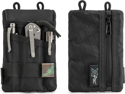 Viperade VE1 Organizer Pouch Black - Durable 500D Oxford Fabric EDC Pouch With MOLLE Front Zipper Pocket by Viperade