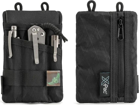 Viperade VE1 Organizer Pouch Black - Durable 500D Oxford Fabric EDC Pouch With MOLLE Front Zipper Pocket by Viperade
