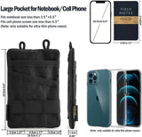Viperade VE1 Organizer Pouch Black - Durable 500D Oxford Fabric EDC Pouch With MOLLE Front Zipper Pocket by Viperade