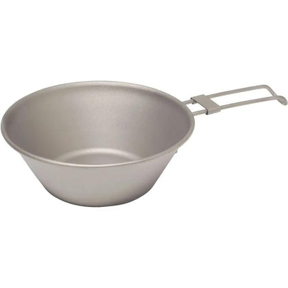 Vargo Sierra Cup Titanium 300ml Ultralight Camp Pot - Dual-Use Cup And Pot With Foldaway Locking Handle by Vargo
