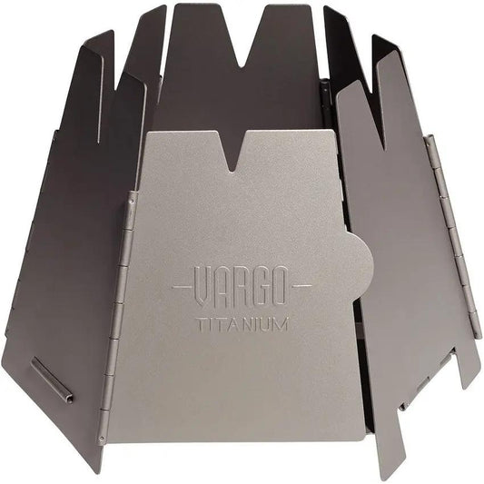 Vargo Hexagon Backpacking Wood Stove T-415 - Slim Fold Flat Design For Quick Setup And Efficient Cooking by Vargo
