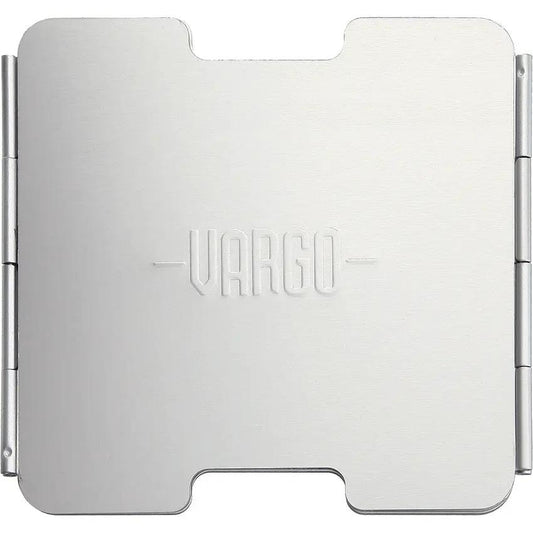 Vargo Aluminum Windscreen - Lightweight Gray Aluminum Construction With Fold Flat Design For Camp Stoves by Vargo