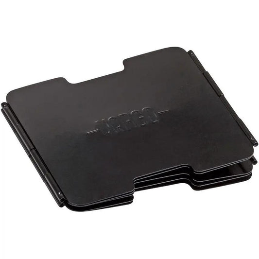 Vargo Aluminum Windscreen Black T-422 - Fold Flat One Piece Design For Easy Transport And Efficient Stove Ventilation by Vargo