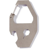Vargo Titanium Backcountry Carabiner T-492 - Integrated Tick Remover Bottle Opener Box Cutter Scraper for Outdoor Gear by Vargo