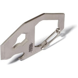 Vargo Titanium Backcountry Carabiner T-492 - Integrated Tick Remover Bottle Opener Box Cutter Scraper for Outdoor Gear by Vargo