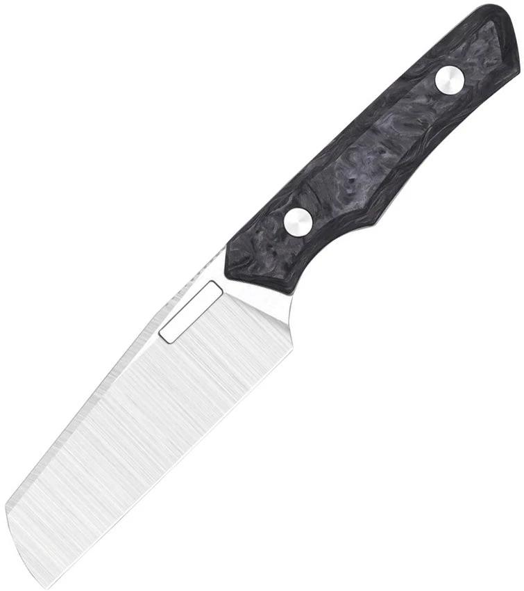 Vero Engineering Axon Fixed Blade Belt Satin CF V-VAFB-BMCF-FBK-0396-S by Vero Engineering