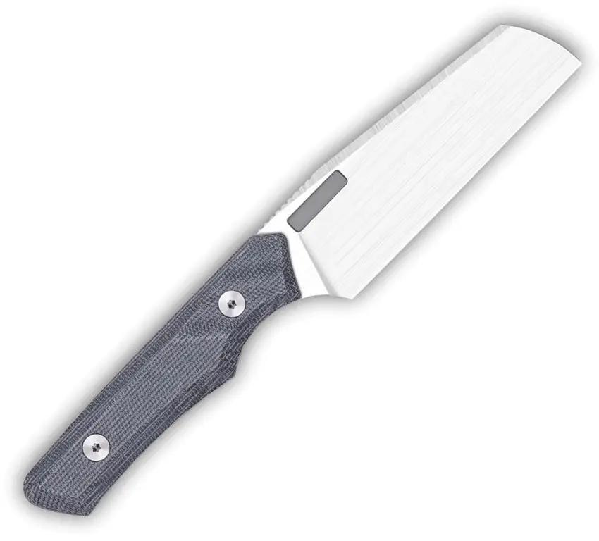 Vero Engineering Axon Fixed Blade - Hand Satin M390 Cleaver Style Blade With Full Tang And Kydex Sheath by Vero Engineering