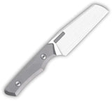 Vero Engineering Axon Fixed Blade Knife - Satin Blade, Titanium Handle, M390 Cleaver Style Blade, 8.1in Overall by Vero Engineering