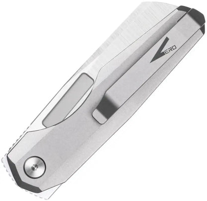 Vero Engineering Neuron Double Detent Folder - 2.75 Inch Bohler M390 Sheepsfoot Blade, Titanium Handle by Vero Engineering