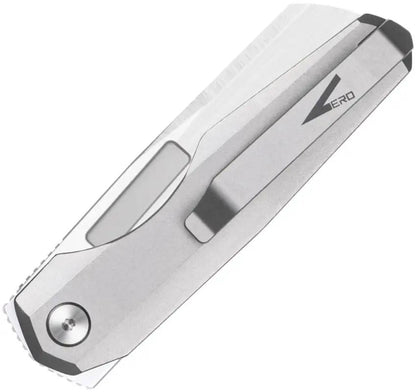 Vero Engineering Neuron Double Detent Folder - Titanium Handle And 2.75 Inch Bohler M390 Stainless Sheepsfoot Blade by Vero Engineering