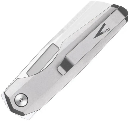 Vero Engineering Neuron Double Detent Folder - Titanium Handle And 2.75 Inch Bohler M390 Stainless Sheepsfoot Blade by Vero Engineering