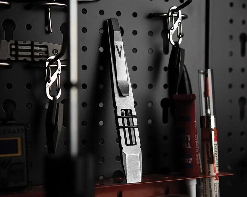Vero Engineering Fulcrum Full Pocket Tool - Titanium Construction With Four 4mm WIHA Bits And Pry Bar by Vero Engineering