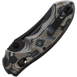 Viking Tactics Patriot Rapid Lock Knife CPM 20CV Black Blade GMascus Pattern FDE Handle For Premium Tactical EDC by Viking Tactics