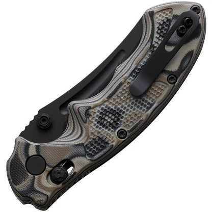 Viking Tactics Patriot Rapid Lock Knife CPM 20CV Black Blade GMascus Pattern FDE Handle For Premium Tactical EDC by Viking Tactics
