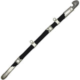 VT Daggers Caucasian Shashka - Satin Finish Stainless Blade With Etching, Silver Plated Handle And Scabbard by VT Daggers