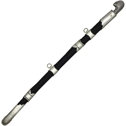 VT Daggers Caucasian Shashka - Satin Finish Stainless Blade With Etching, Silver Plated Handle And Scabbard by VT Daggers