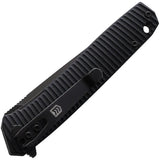 3V Gear Compass Knife React Linerlock For EDC Enthusiasts With Black G10 Handle And Compass Artwork by 3V Gear