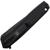 3V Gear React Linerlock Knife With Textured G10 Handle And Black Coated Blade For EDC by 3V Gear
