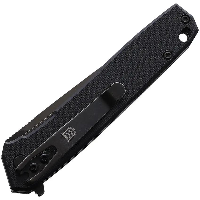 3V Gear React Linerlock Knife With Textured G10 Handle And Black Coated Blade For EDC by 3V Gear
