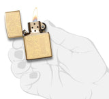 Zippo Venetian® 352B High Polish Brass Windproof Lighter by Zippo