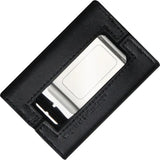 Wagner Swiss Wallet Black Locking Card Wallet With Napa Leather And Money Clip For Professionals by Wagner