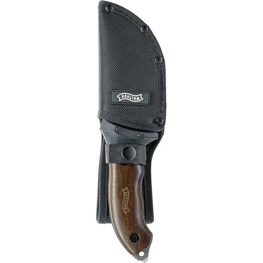 Walther FTK Fixed Tool Knife 4.25 Inch Partially Serrated Blade - Full Tang For Rugged Outdoor Pros by Walther