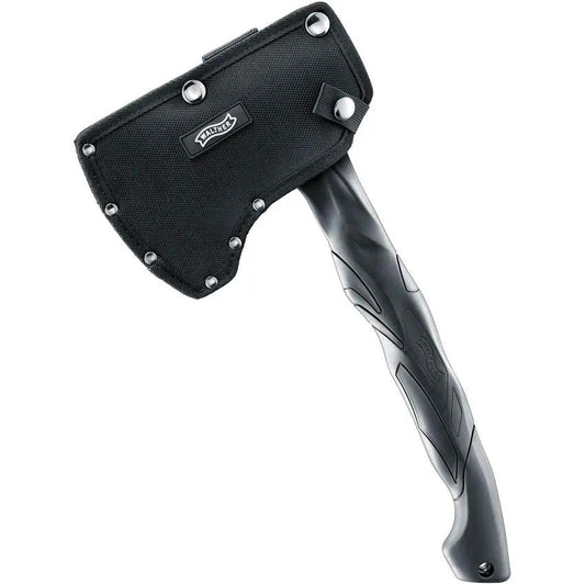 Walther MFA I Multi Functional Axe Carbon Steel Blade With Lanyard Hole Belt Sheath For Campers by Walther